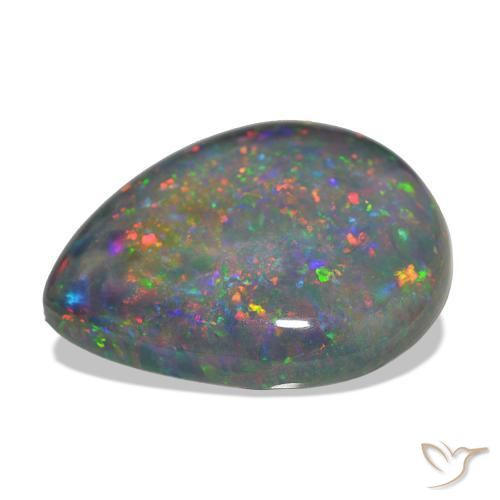 Black Opal Gemstone in 31.2 x 27.1 mm Size for Sale, Black Opal Stone in Multicolor Color
