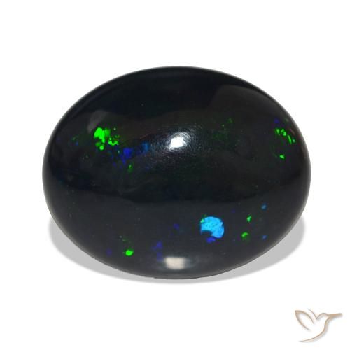 11.99ct Multicolor Black Opal Gemstones, Oval, Opaque