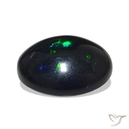 Black Opal Gemstone in 20 x 15 mm (calibrated) Size for Sale, Black Opal Stone in Multicolor Color