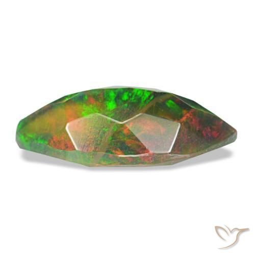 Black Opal Gemstone in 13.7 x 6 mm Size for Sale, Black Opal Stone in Multicolor Color