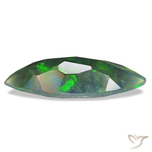 Black Opal Gemstone in 18.3 x 6.3 mm Size for Sale, Black Opal Stone in Multicolor Color