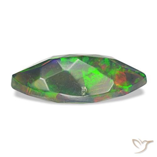 Black Opal Gemstone in 12 x 5.6 mm Size for Sale, Black Opal Stone in Multicolor Color