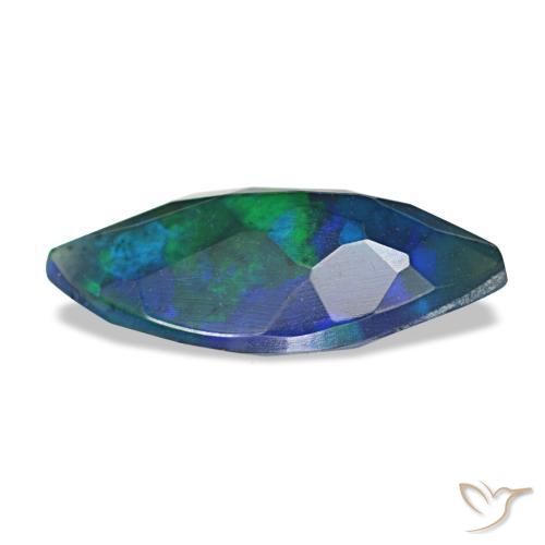 Black Opal Gemstone in 12 x 6 mm (calibrated) Size for Sale, Black Opal Stone in Multicolor Color