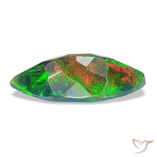 Black Opal Gemstone in 13.7 x 6 mm Size for Sale, Black Opal Stone in Multicolor Color