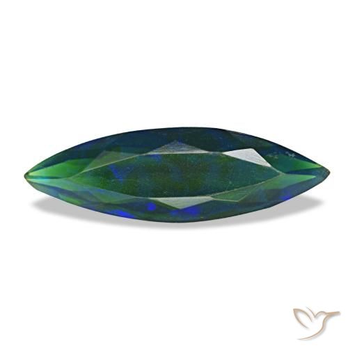 1.81ct Multicolor Black Opal, Marquise, Translucent