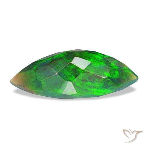 Black Opal Gemstone in 15.3 x 7.1 mm Size for Sale, Black Opal Stone in Multicolor Color