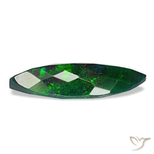 Black Opal Gemstone in 15.6 x 6.2 mm Size for Sale, Black Opal Stone in Multicolor Color