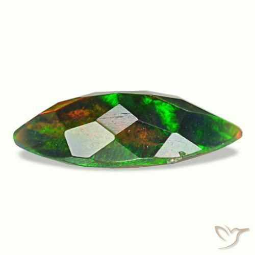 Black Opal Gemstone in 14.4 x 6.4 mm Size for Sale, Black Opal Stone in Multicolor Color