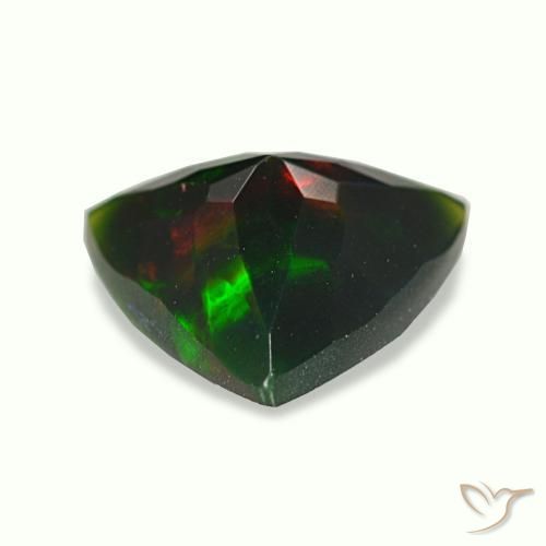 Black Opal Gemstone in 9 x 9 mm (calibrated) Size for Sale, Black Opal Stone in Multicolor Color