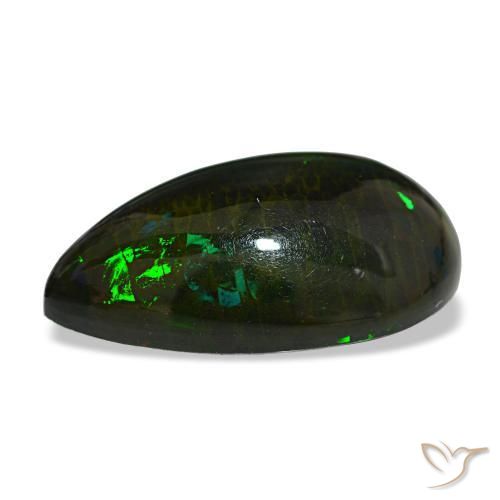 Black Opal Gemstone in 23.8 x 15.1 mm Size for Sale, Black Opal Stone in Multicolor Color