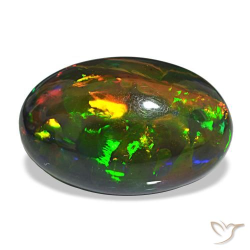 12.21ct Multicolor Black Opal, Oval, Opaque