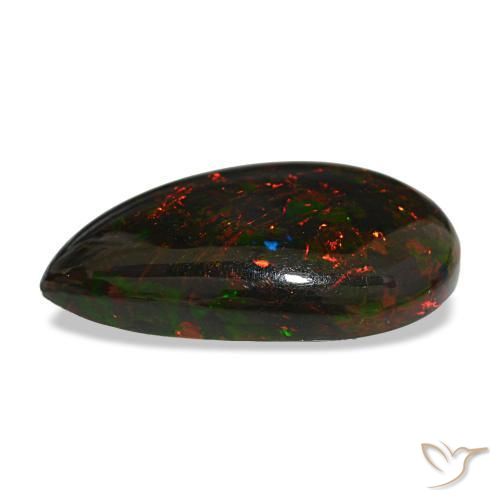 Black Opal Gemstone in 23.1 x 14.9 mm Size for Sale, Black Opal Stone in Multicolor Color