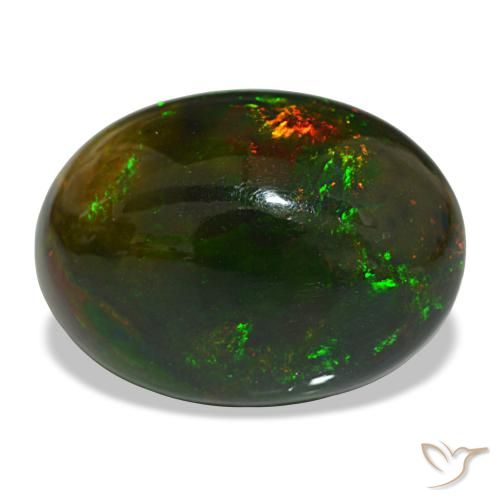 13.97ct Multicolor Black Opal, Oval, Opaque