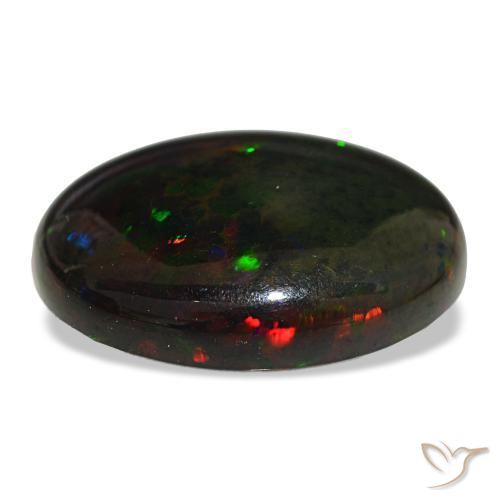 Black Opal Gemstone in 19.4 x 15.7 mm Size for Sale, Black Opal Stone in Multicolor Color