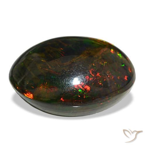 Black Opal Gemstone in 22.1 x 18.1 mm Size for Sale, Black Opal Stone in Multicolor Color
