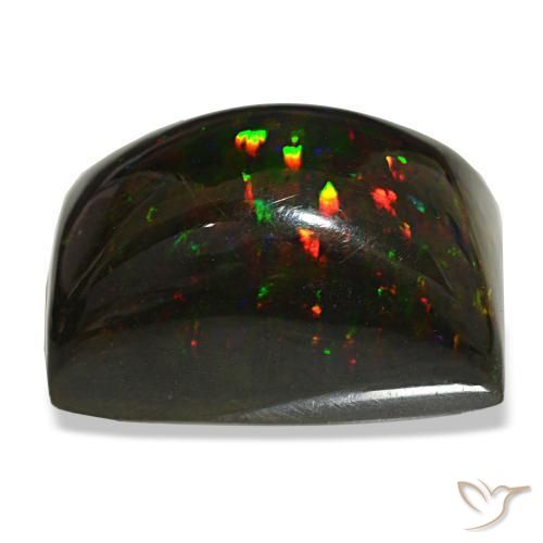 Black Opal Gemstone in 22.2 x 15.6 mm Size for Sale, Black Opal Stone in Multicolor Color