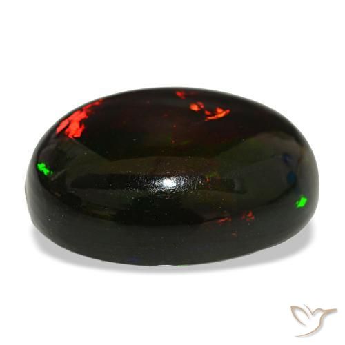 Black Opal Gemstone in 21.4 x 16.8 mm Size for Sale, Black Opal Stone in Multicolor Color