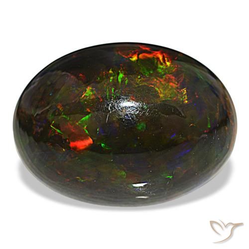 18.89ct Multicolor Black Opal, Oval, Opaque