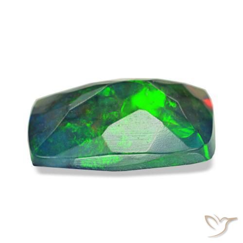 Black Opal Gemstone in 10 x 7 mm (calibrated) Size for Sale, Black Opal Stone in Multicolor Color
