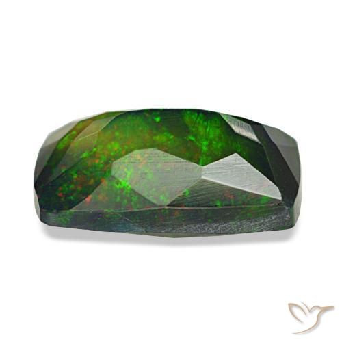 Black Opal Gemstone in 9.2 x 5.7 mm Size for Sale, Black Opal Stone in Multicolor Color