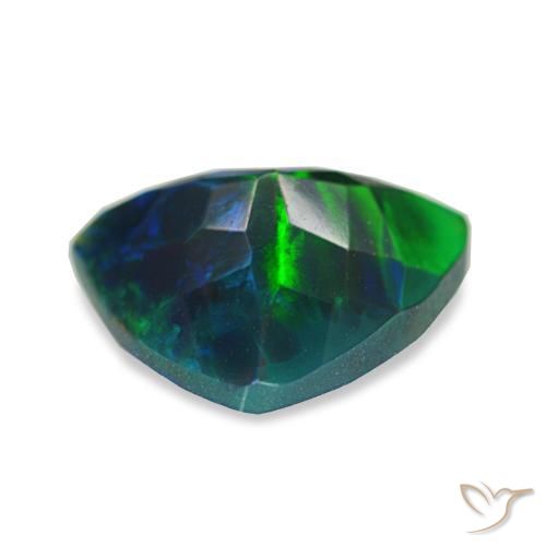 Black Opal Gemstone in 9 x 9 mm (calibrated) Size for Sale, Black Opal Stone in Multicolor Color