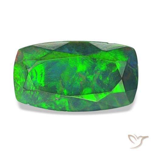 1.31ct Multicolor Black Opal, Cushion, Opaque