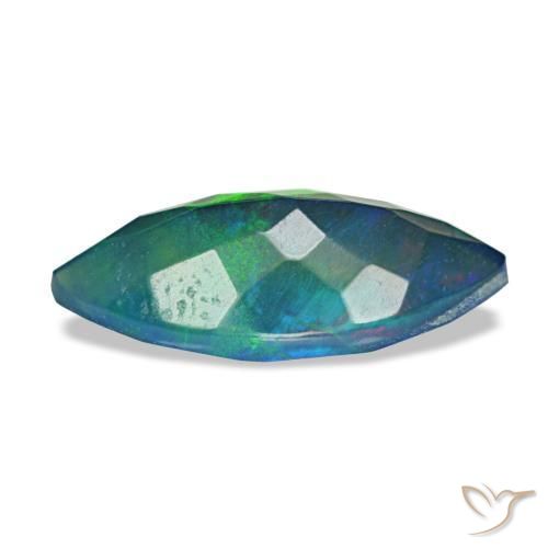 Black Opal Gemstone in 14.7 x 7 mm Size for Sale, Black Opal Stone in Multicolor Color