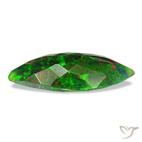 Black Opal Gemstone in 17.8 x 7.7 mm Size for Sale, Black Opal Stone in Multicolor Color