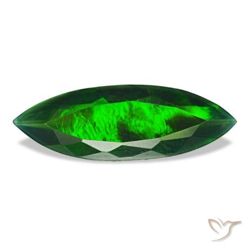 2.27 ct Multicolor Black Opal Gemstone, Black Opal Gem in Marquise Facet Shape for Sale.