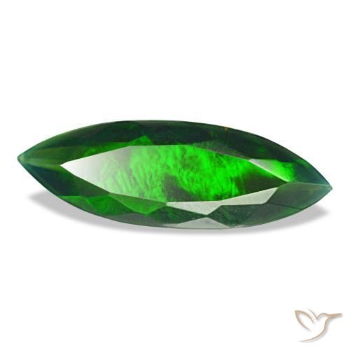 2.27 ct Multicolor Black Opal Stone, Natural Black Opal in Marquise Facet Shape for Sale