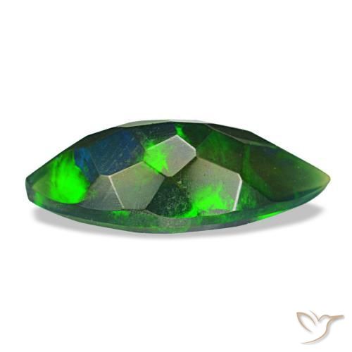 Black Opal Gemstone in 15.1 x 6.8 mm Size for Sale, Black Opal Stone in Multicolor Color
