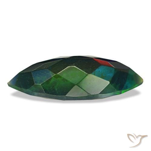 Black Opal Gemstone in 15.2 x 6.5 mm Size for Sale, Black Opal Stone in Multicolor Color