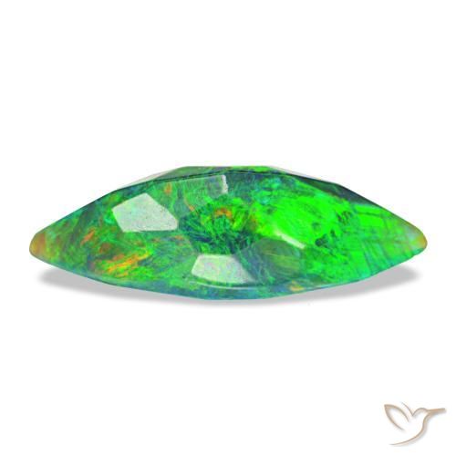 Black Opal Gemstone in 14.3 x 5.9 mm Size for Sale, Black Opal Stone in Multicolor Color