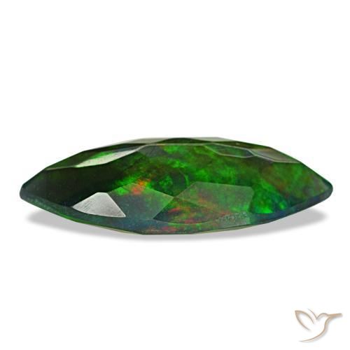 Black Opal Gemstone in 15.9 x 7.4 mm Size for Sale, Black Opal Stone in Multicolor Color