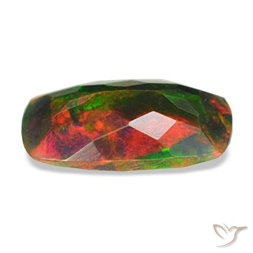 Black Opal Gemstone in 12.5 x 7.6 mm Size for Sale, Black Opal Stone in Multicolor Color
