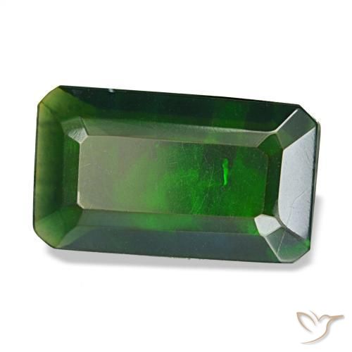 2.18 ct Multicolor Black Opal Stone, Natural Black Opal in Octagon Step Cut Shape for Sale
