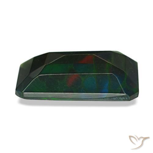 Black Opal Gemstone in 12.9 x 7.5 mm Size for Sale, Black Opal Stone in Multicolor Color