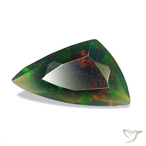 1.16 ct Multicolor Black Opal Stone, Natural Black Opal in Fancy Cut Shape for Sale