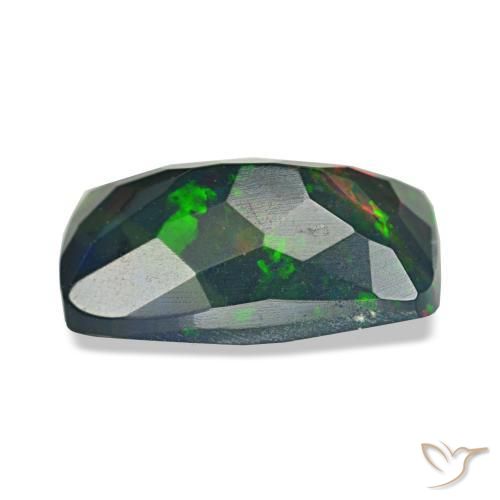 Black Opal Gemstone in 10.6 x 6.2 mm Size for Sale, Black Opal Stone in Multicolor Color