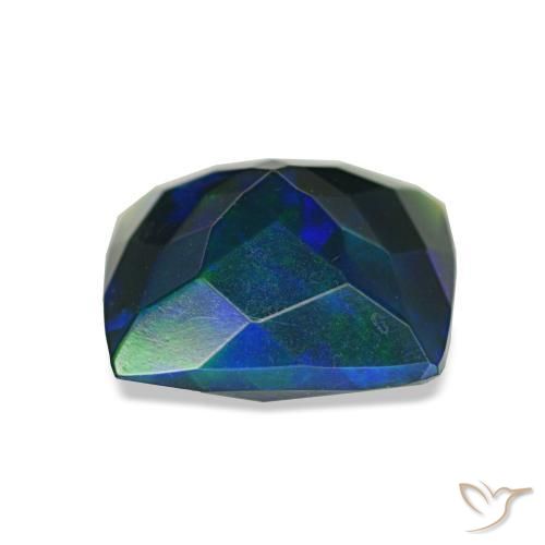 Black Opal Gemstone in 8.3 x 8.2 mm Size for Sale, Black Opal Stone in Multicolor Color