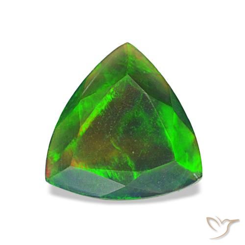 0.54ct Multicolor Black Opal, Trillion, Translucent