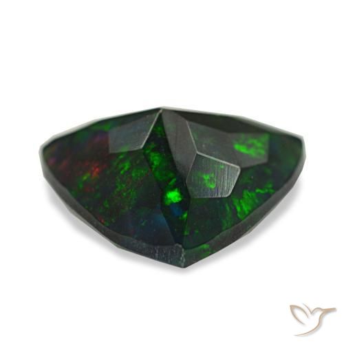 Black Opal Gemstone in 11 x 11 mm (calibrated) Size for Sale, Black Opal Stone in Multicolor Color
