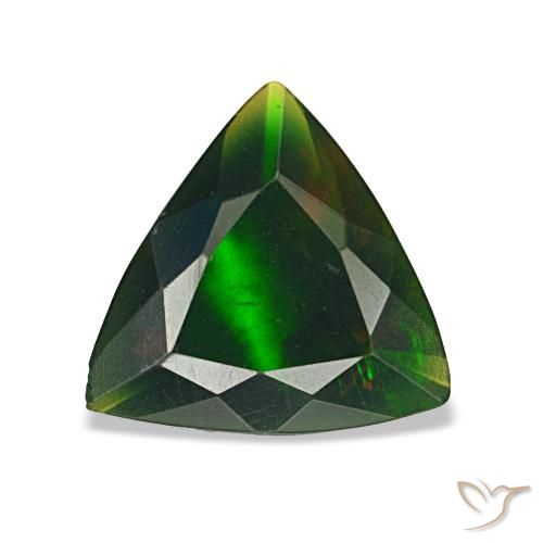 0.85ct Multicolor Black Opal, Trillion, Opaque