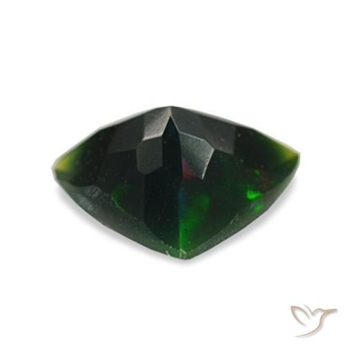 Black Opal Gemstone in 9.1 x 8.3 mm Size for Sale, Black Opal Stone in Multicolor Color