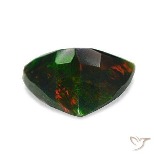 Black Opal Gemstone in 9 x 9 mm (calibrated) Size for Sale, Black Opal Stone in Multicolor Color