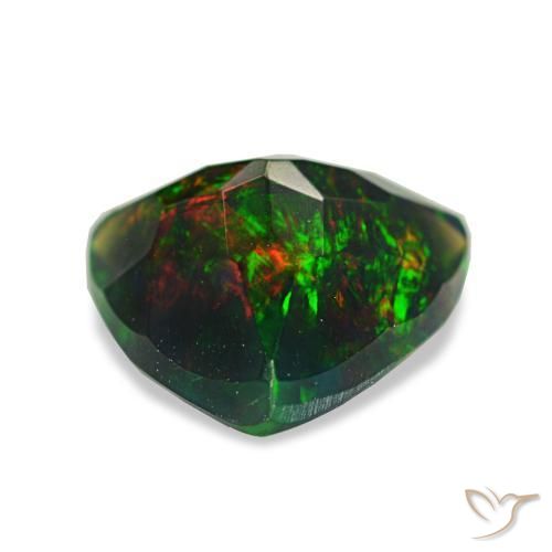 Black Opal Gemstone in 9 x 9 mm (calibrated) Size for Sale, Black Opal Stone in Multicolor Color