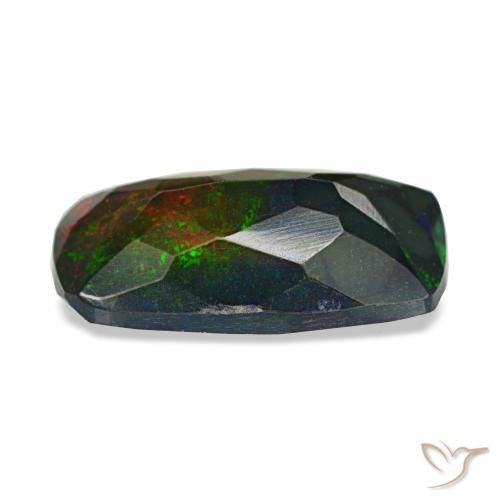 Black Opal Gemstone in 10.4 x 5.7 mm Size for Sale, Black Opal Stone in Multicolor Color