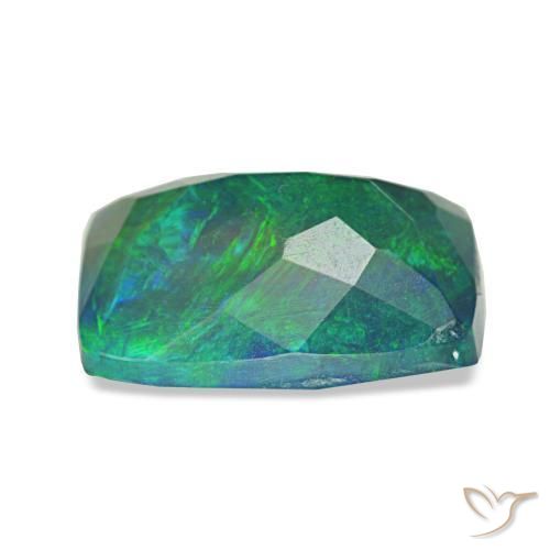 Black Opal Gemstone in 9.7 x 6.7 mm Size for Sale, Black Opal Stone in Multicolor Color