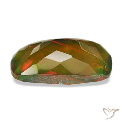 Black Opal Gemstone in 14 x 8.2 mm Size for Sale, Black Opal Stone in Multicolor Color