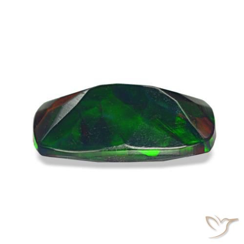 Black Opal Gemstone in 9.8 x 6.4 mm Size for Sale, Black Opal Stone in Multicolor Color